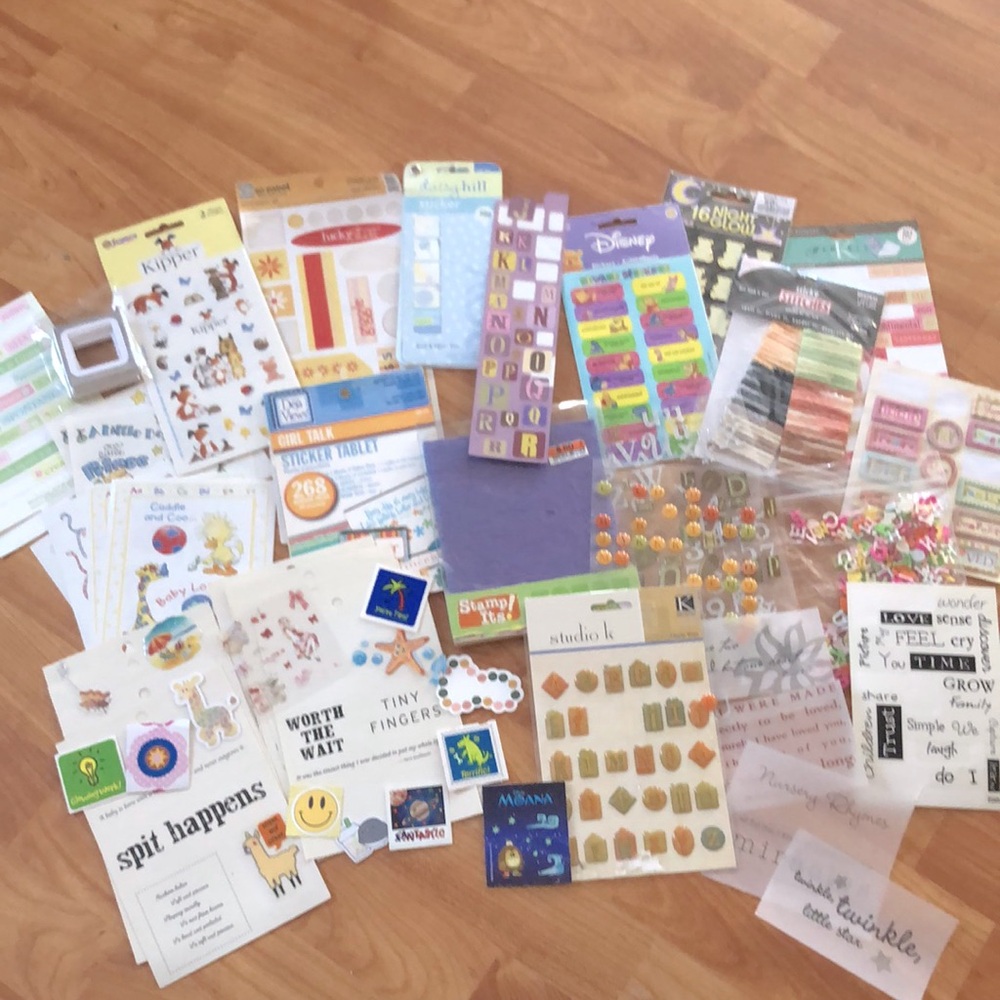 ARTS & CRAFTS supplies scrapbooking crafts baby themed inspirational wor…